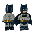 MW Minifigs custom Dark Knight Returns Batman LEGO minifigure, Legacy of the Dark Knight line with cowl and cape