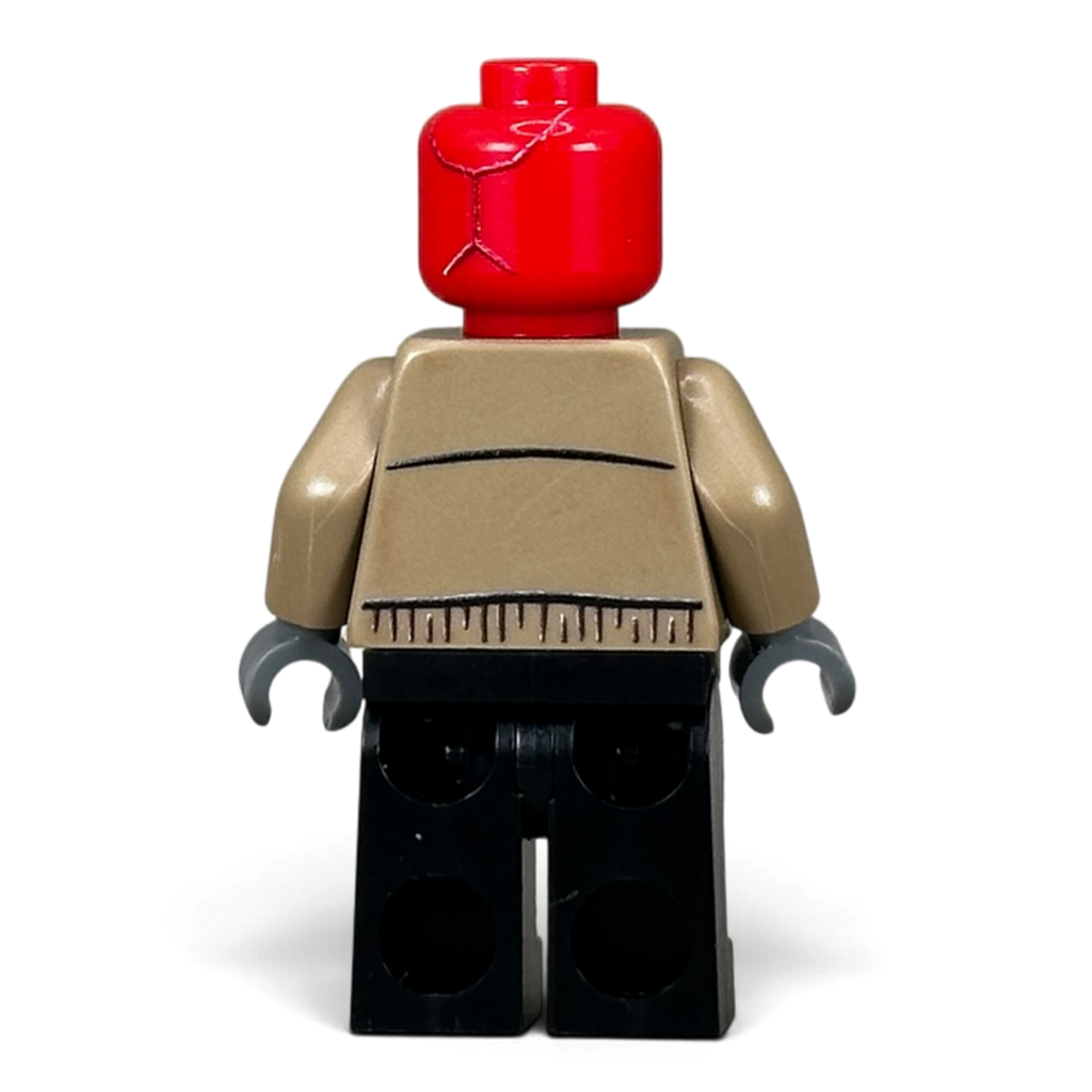 Side view of custom Red Hood 2016 LEGO minifigure, UV-printed by MW Minifigs