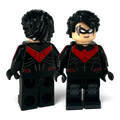 MW Minifigs custom Nightwing LEGO minifigure, New 52 red variant, Legacy of the Dark Knight line