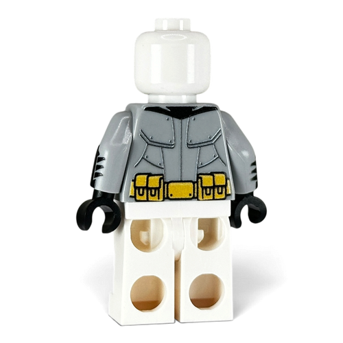Side view of MW Minifigs custom Arkham Asylum LEGO torso print