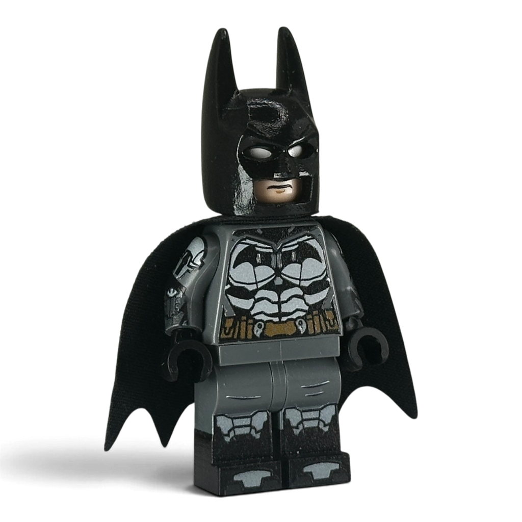 MW Minifigs custom Arkham Knight Batman LEGO minifigure, Legacy of the Dark Knight line