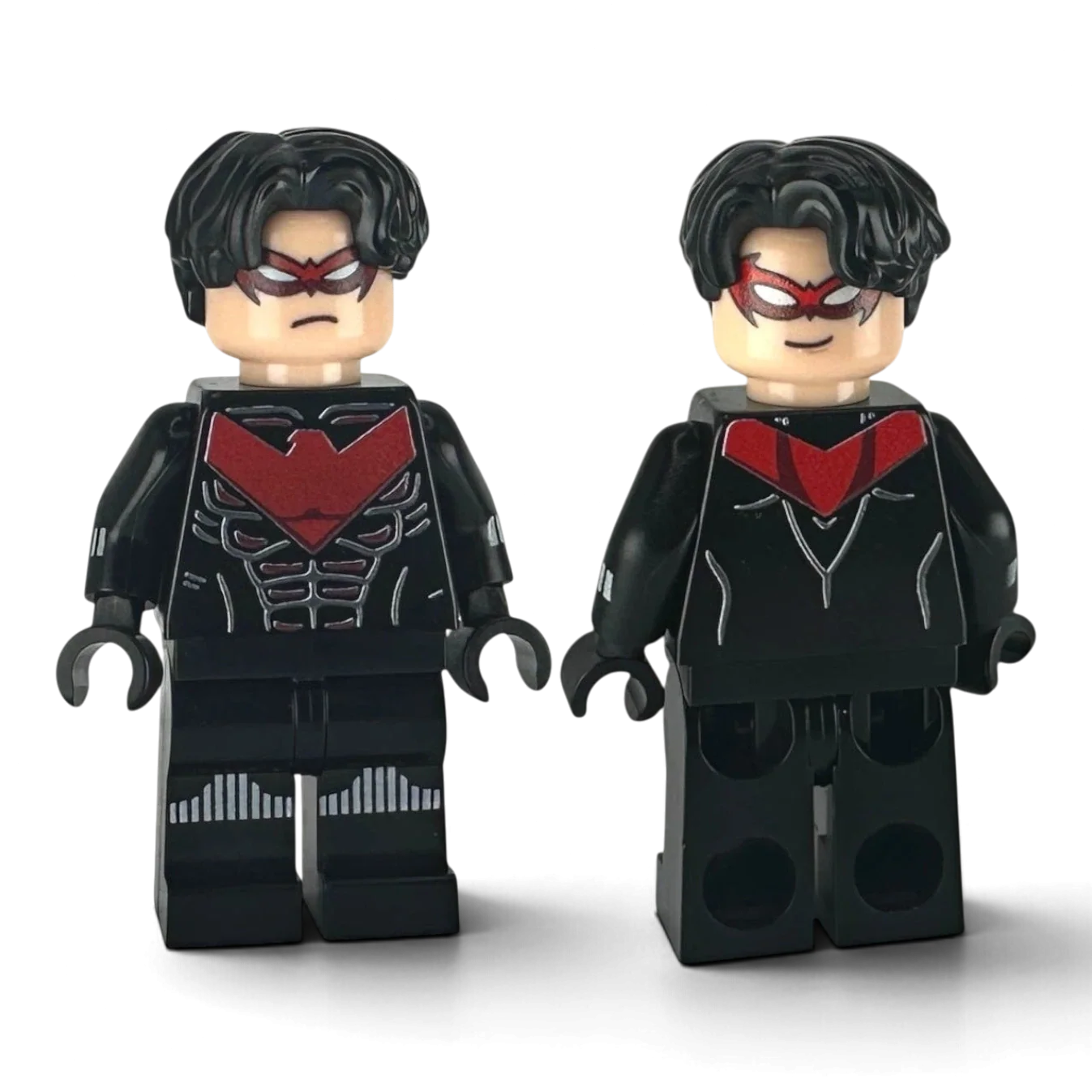 MW Minifigs custom Nightwing LEGO minifigure, red variant, Legacy of the Dark Knight line
